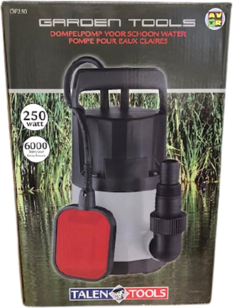 Talen Tools Schoon water dompelpomp 250 watt - DP250