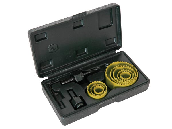 Toolland 11-delige gatenzaagset voor hout - inclusief 8 maten en accessoires - P1016