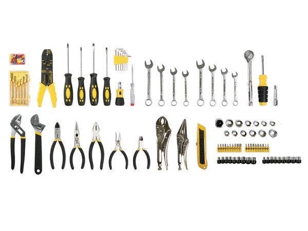 Toolland Gevulde gereedschapskoffer - 99-delig - met 4 uitneembare inlays - HST0099