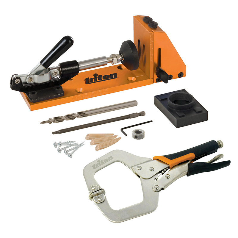 Triton 8-delige blinde-gatenmal / Pocket boormal met klem - TW8CPHJ - 301392