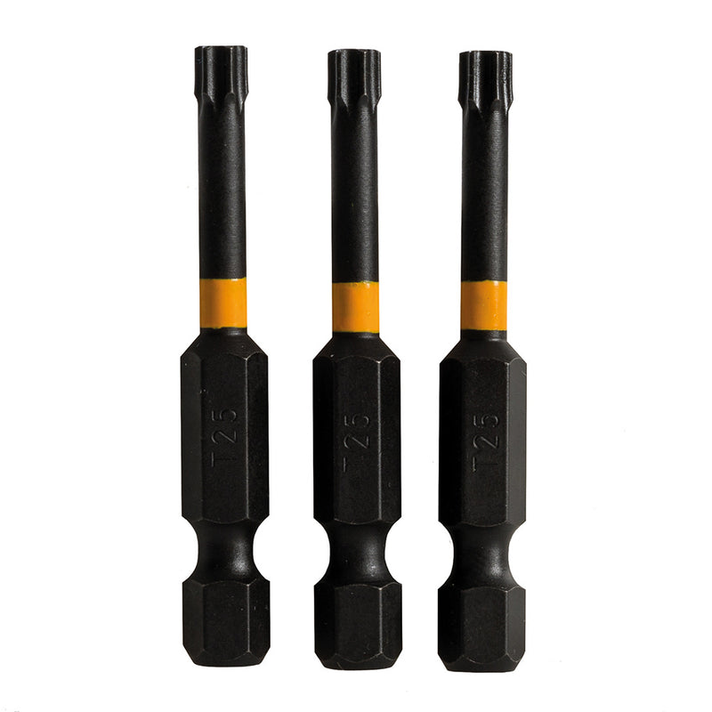 Triton Torx impact schroefbit T25 - 50 mm - 3 stuks - 749199