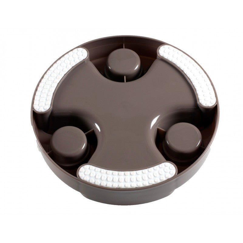 Vadigran Educatieve eetpot Brain bruin anti schrok 24 cm - 14082