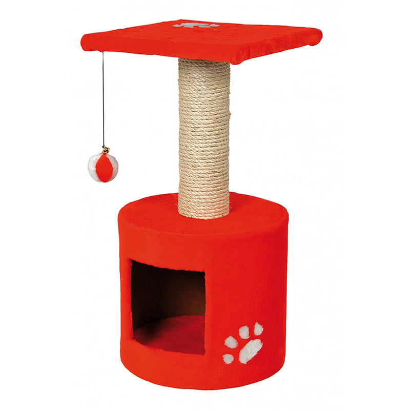 Vadigran Krabpaal kattenklim Bongo rood 30x30x59cm - 13421