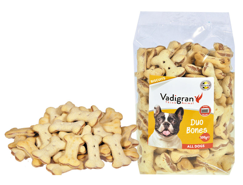 Vadigran Snack hond Biscuits Duo Bones 500g - 13381