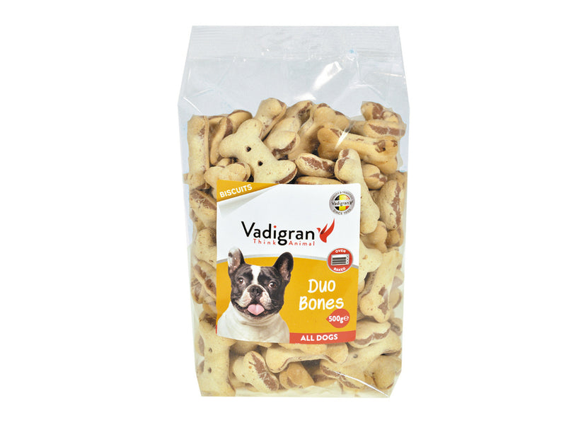 Vadigran Snack hond Biscuits Duo Bones 500g - 13381