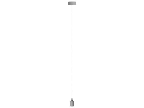 Vellight Design lamphouder met textielkabel - grijs - LAMPH01G