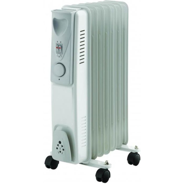 Warm Tech Oliebadradiator 1500W - 7 elementen - WTRBH1507