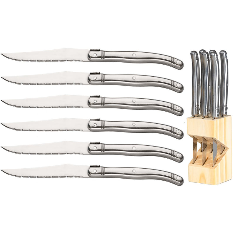 Sareva Steakmessenset Laguiole - RVS - 6 Stuks - 68357