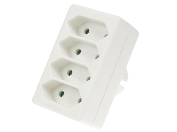 Perel 4-voudige euro-verdeelstekker - EB14