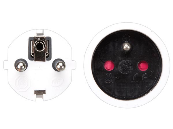 Perel Verlengkabel - verlengsnoer 3 m - 3G1.5 - wit - Penaarde - EC03