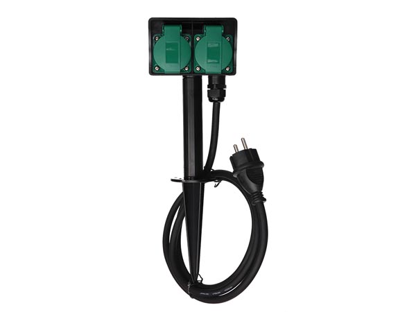 Perel 2-weg Stopcontact - Gebruik buitenshuis - Penaarde - EG2W