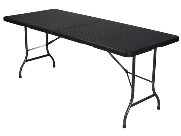 Perel Vouwtafel Rotanlook - 180 x 75 x 74 cm - FP180R