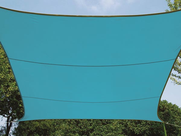 Perel Zonnezeil schaduwzeil - Rechthoek - 2 x 3 m - Kleur: Hemelsblauw - GSS4320BL