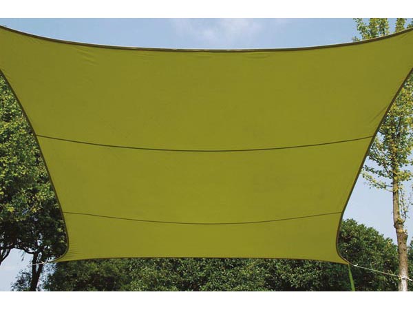 Perel Zonnezeil schaduwzeil - Vierkant - 5 x 5 m - Kleur: Lichtgroen - GSS4500LG