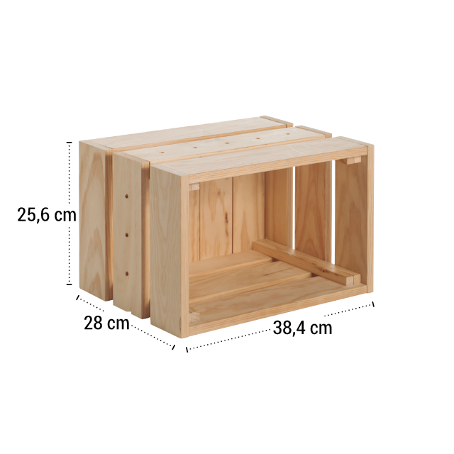 Astigarraga Home box - Modulaire opbergbox in massief hout 28 x 25.6 x 38.4 cm - HOM002.99