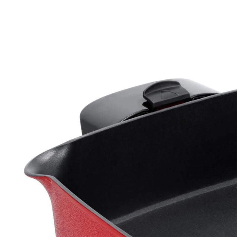 Just Perfecto Rode Elektrische Pan XXL 1650 W - 5.5L - JL-01