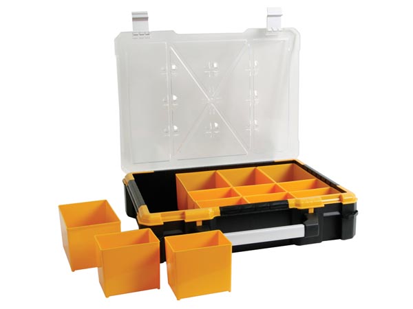 Perel Plastic Opbergkoffer met Verwijderbare Bakjes - 490 x 420 x 115 mm - OSC19