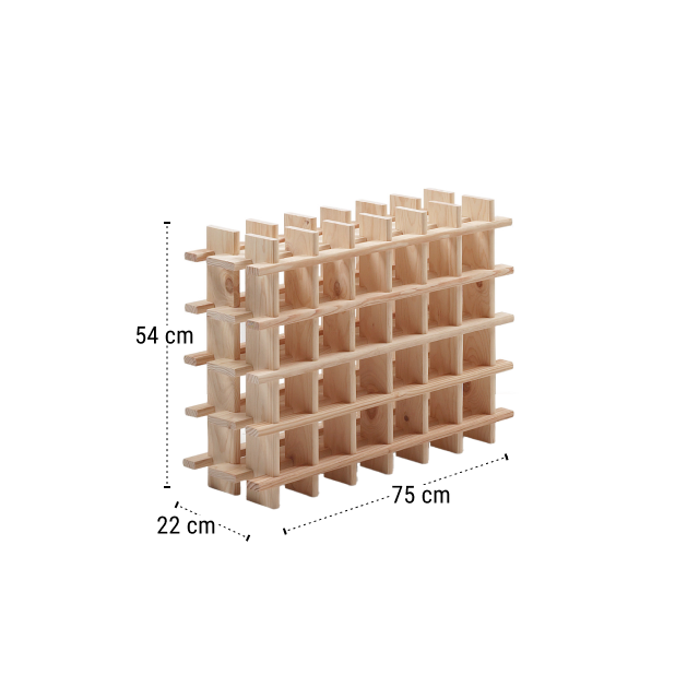 Astigarraga Wijnrek Rioja 24 flessen uitbreidbaar - 54 x 75 x 22 cm - RI2400.99