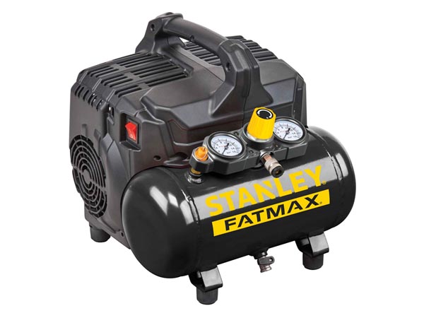 Stanley Fatmax Professionele Compressor - Zonder Olie - Horizontaal - Low Noise - 6 L / 1 pk / 8 bar - WDST101/8/6