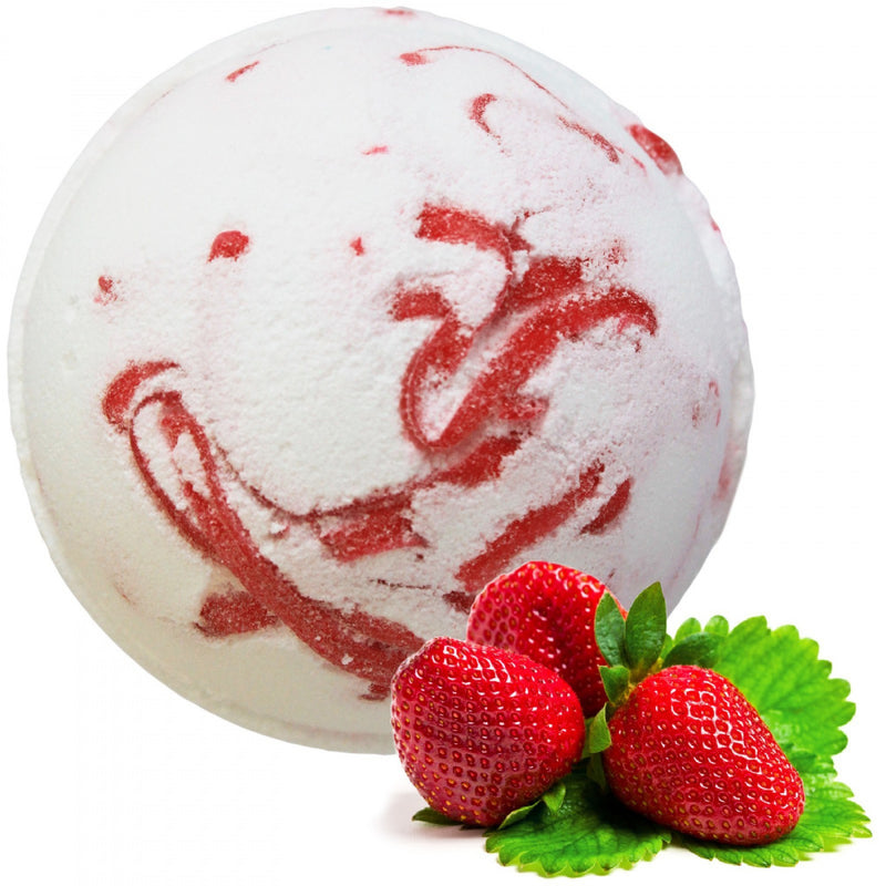 AW Gifts - Bruisbal Tropical Paradise Coco Bath Bombs - Aardbei - 3 stuks x 180gr - TPCB-07