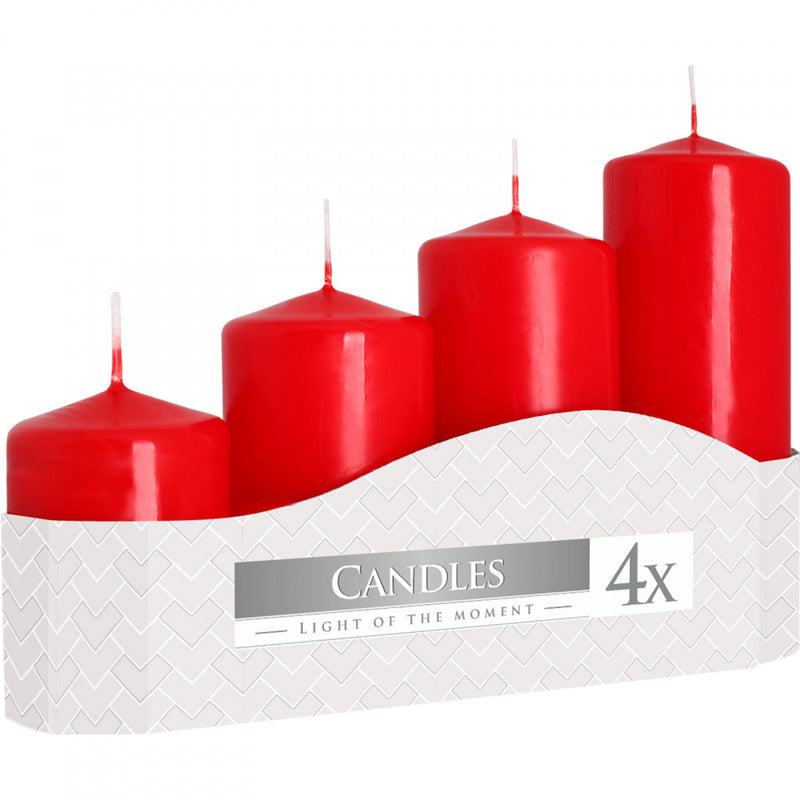 AW Gifts Set van 4 Stompkaarsen Candles Ø50mm 11-16-22-33cm - PC-06